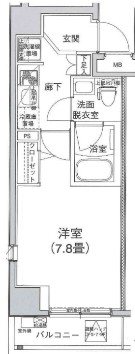 アイル東京深川  間取り図