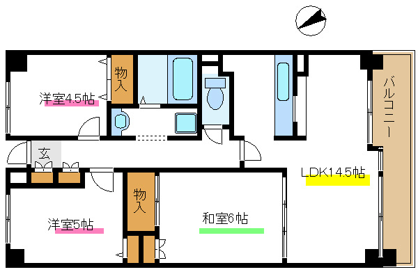 ウエストパーク山貞 間取り