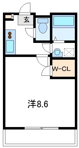 アムールコーポサンレークⅣ 102号室 間取り