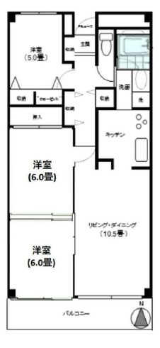 ジュネス  間取り図