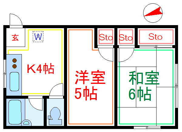 コーポフジノ  間取り図
