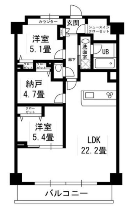 サンジェームス  間取り