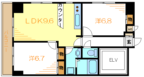 ドマーニパラッツォ新堀   間取り