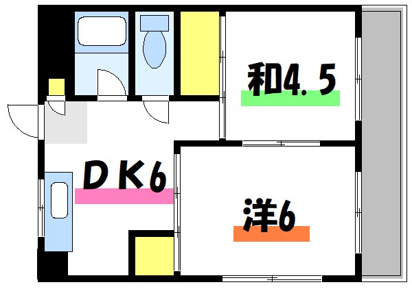 マンション吉岡第３ 103号室 間取り