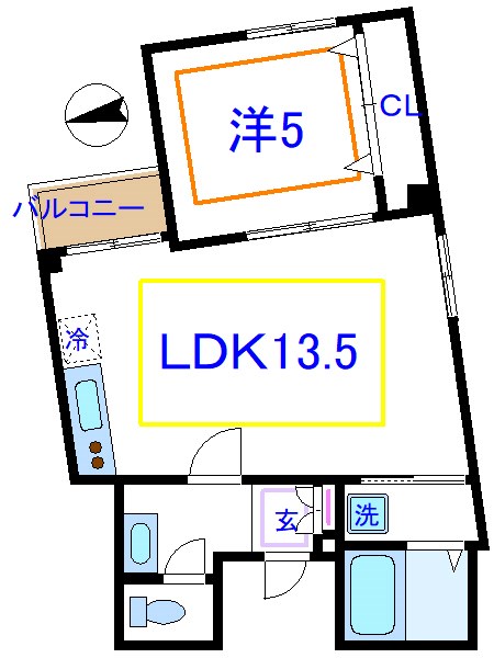 クレールⅡ 間取り図
