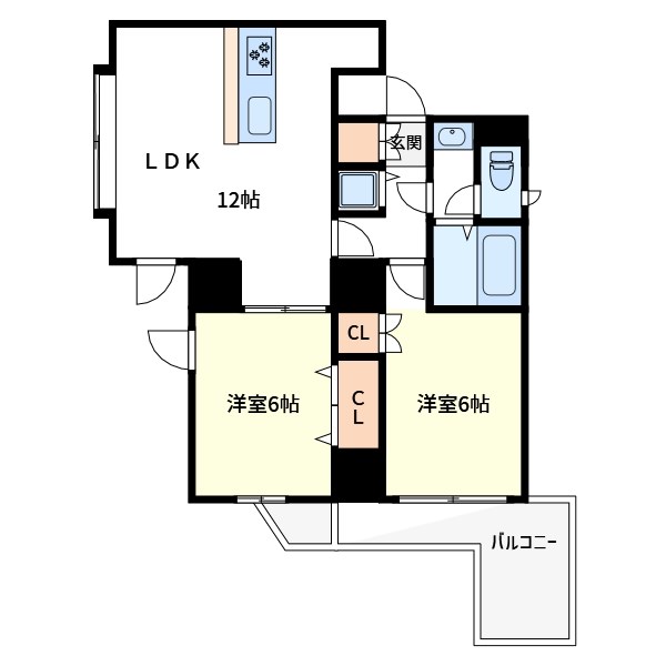 ウィンベルデュエット小岩 間取り図