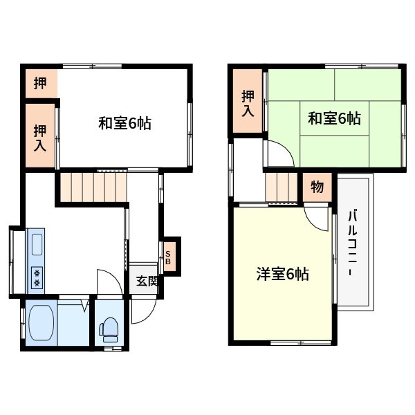 南小岩4丁目戸建て 間取り図