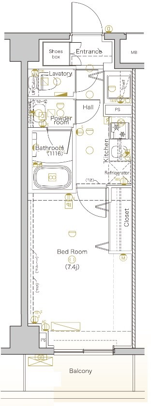 ＤＩＰＳ北千住  間取り図