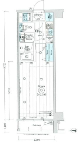 MAXIV北千住  間取り図