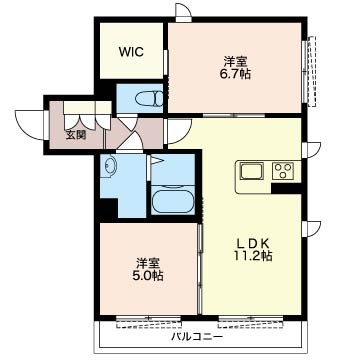 ラフィーネ西葛西 203号室 間取り