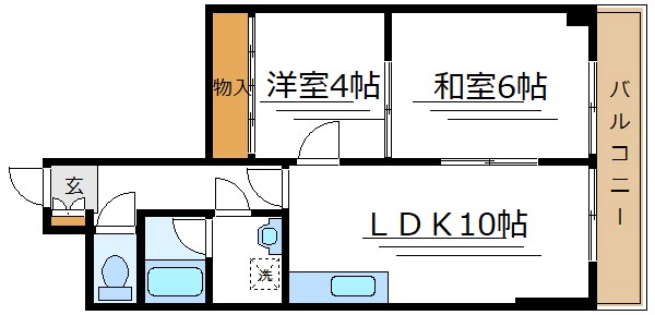エレガンス綾瀬4 間取り図