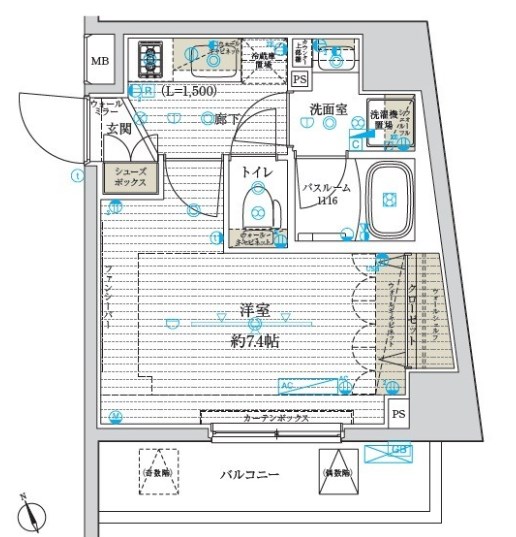 ブライズ南砂 間取り図