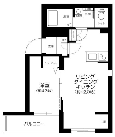 Ｔｈｅ　Ｒｅｓｉｄｅｎｃｅ　Ｎｉｈｏｎｂａｓｈｉ 間取り
