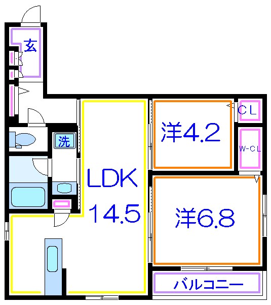 ＤＥＮＤＲＩＴＥ　Ⅷ    間取り