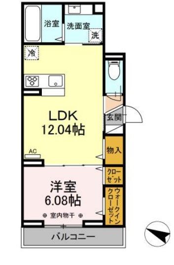 アヴァンス千住緑町  間取り図