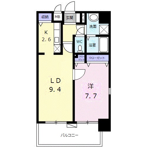 フェスタ元浅草 間取り図