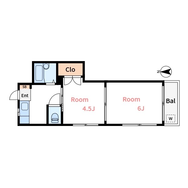 中山ハイツ 間取り図