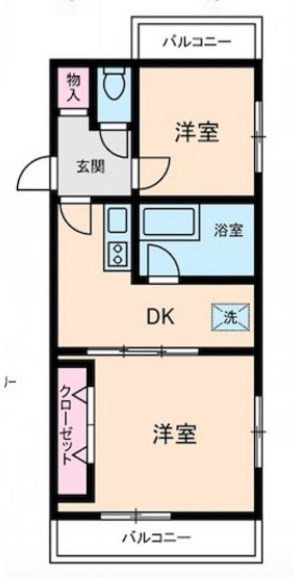ダイヤモンドレジデンス白河 間取り図