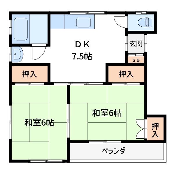 ゴールデンハイツA 間取り