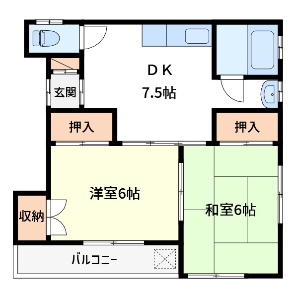 ゴールデンハイツA 間取り