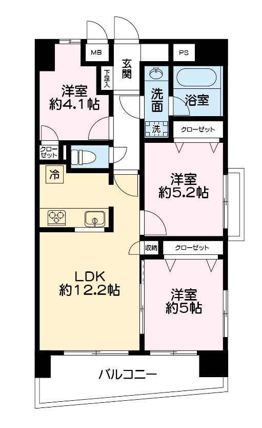 エバーグリーンパレス浅草 間取り