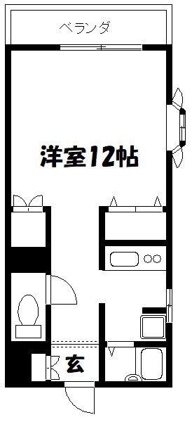 クレインヨシヌマハイツ 202号室 間取り