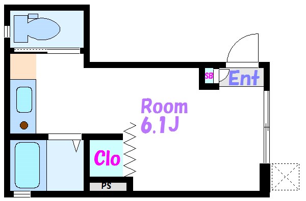 フラット根津   間取り