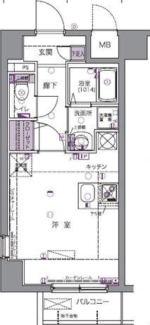 ＦＯＲＴＩＳ水天宮前  間取り