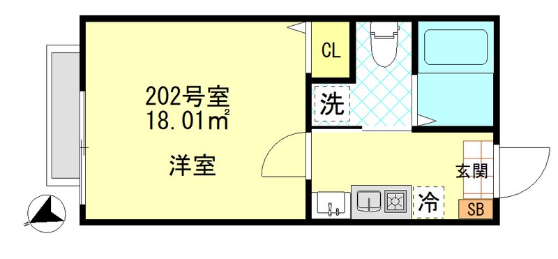 ボンボニエール一之江 間取り図