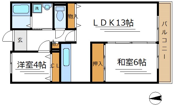 フレール綾瀬2 間取り