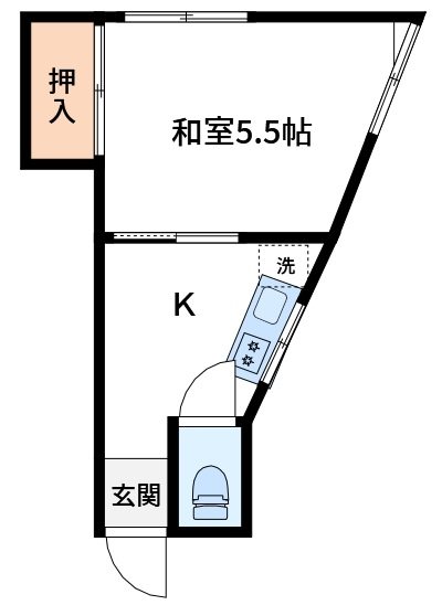 中山コーポ 間取り