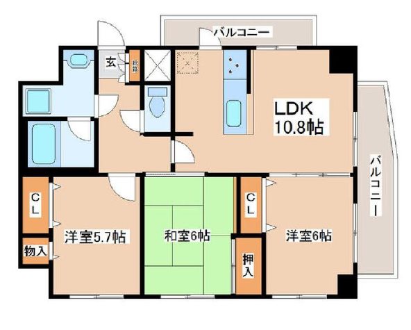 ライオンズマンション梅島第5 間取り