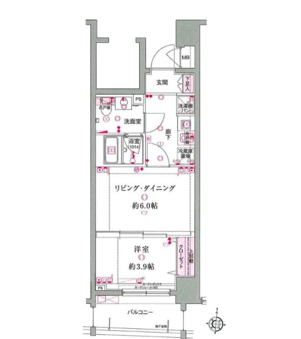プレミアム三ノ輪 間取り