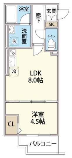 Tre Court kitasenju 間取り