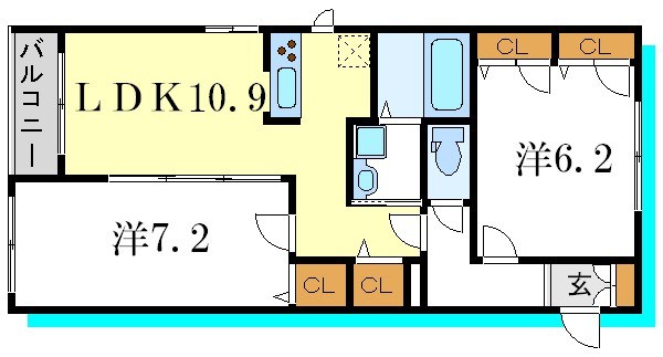 クレッセントＪ 間取り図