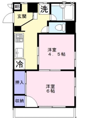 JLBグランエクリュ住吉 間取り図