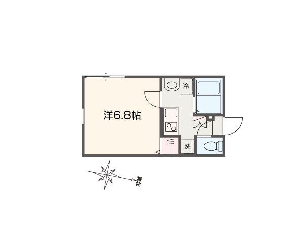 MELLAS 101号室 間取り