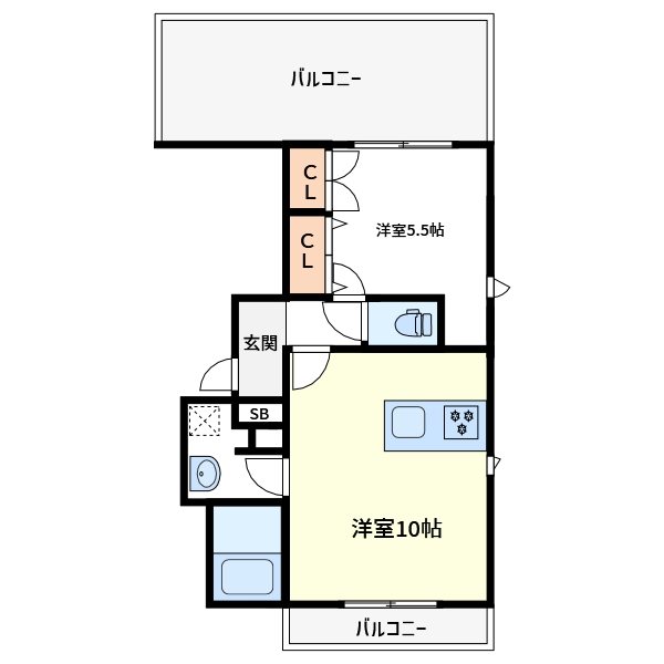 Charmant 301号室 間取り