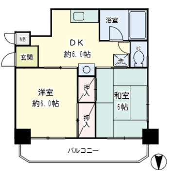 コートアオイ  間取り