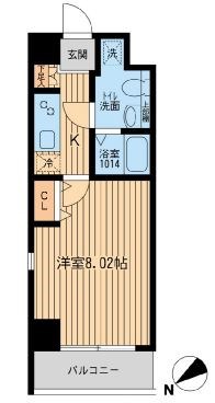 HF葛西レジデンス  802号室 間取り