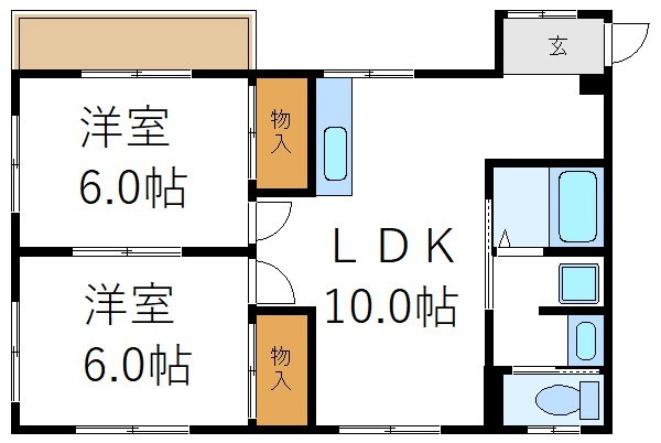 コーポスミレ 間取り