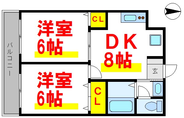 ヴィラセブン   間取り