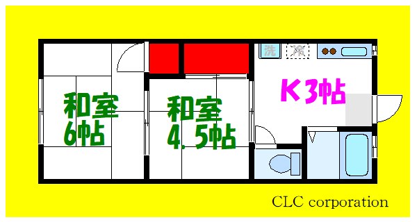 ニシキハイツ 202号室 間取り