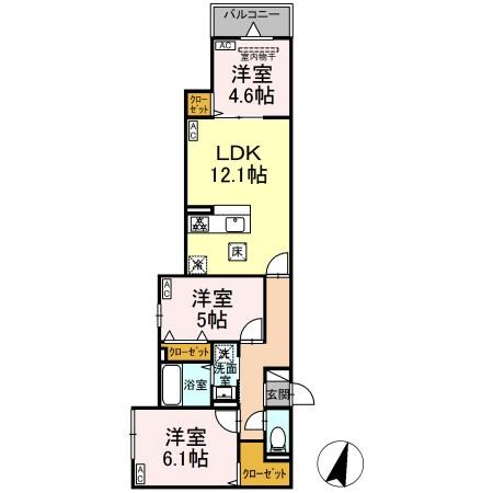 セレスティア西亀有 間取り