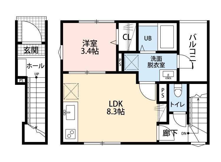 リーブルファイン新小岩 間取り図