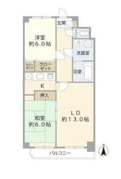 ウイング東葛西 102号室 間取り