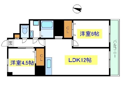 清澄ハイツ 間取り図