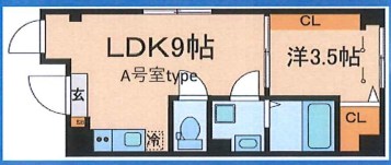 ルミオ王子 101号室 間取り