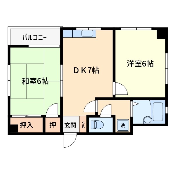 三恵マンション 間取り図