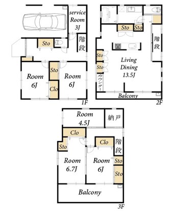 北千住戸建 間取り